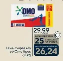 Coop Lava-roupas em pó Omo tipos oferta