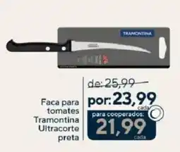 Coop Faca para tomates Tramontina Ultracorte preta oferta
