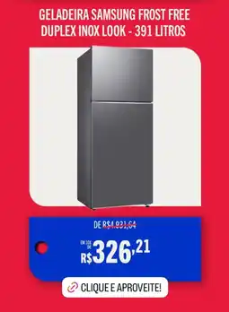 Casas Bahia Geladeira samsung frost free duplex inox look oferta