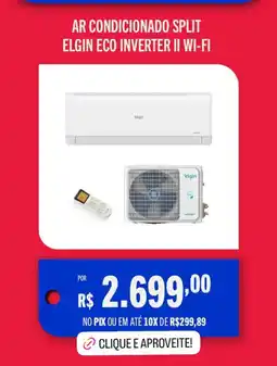 Casas Bahia Ar condicionado split elgin eco inverter ii wi-fi oferta