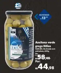 Sam's Club Azeitona verde grega Hilios oferta