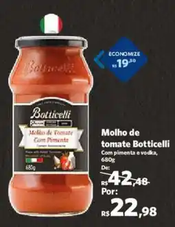 Sam's Club Molho de Tomate Botticelli oferta