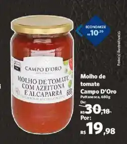 Sam's Club Molho de tomate Campo D'Oro oferta