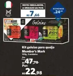 Sam's Club Kit geleias para queijo Member's Mark oferta