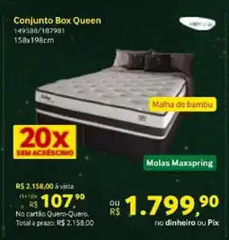 Quero Quero Conjunto Box Queen oferta