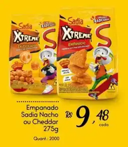 Giassi Supermercados Empanado Sadia Nacho ou Cheddar oferta