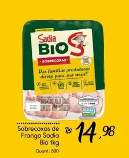 Giassi Supermercados Sobrecoxas de Frango Sadia Bio oferta