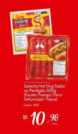 Giassi Supermercados Salsicha Hot Dog Sadia ou Perdigão oferta