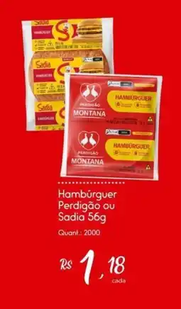 Giassi Supermercados Hambúrguer Perdigão ou Sadia oferta