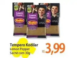 Atacadão Tempero Kodilar Lemon Pepper Sachê oferta