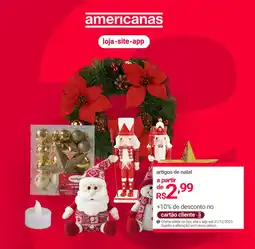 Lojas Americanas artigos de natal oferta