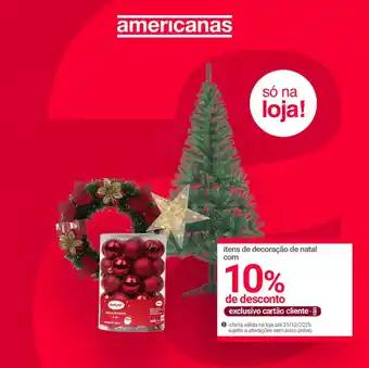 Itens de decoração de natal com