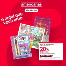 Lojas Americanas todos os livros infantis e de colorir com oferta
