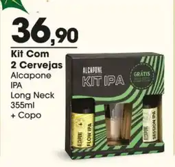 Comercial Zaffari Kit Com 2 Cervejas Alcapone Kit Com Long Neck oferta