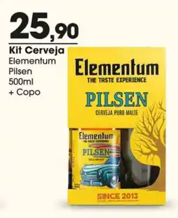 Comercial Zaffari Kit Cerveja Elementum Pilsen + Copo oferta