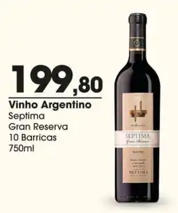 Comercial Zaffari Vinho Argentino Septima Gran Reserva 10 Barricas oferta