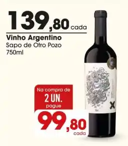 Comercial Zaffari Vinho Argentino Sapo de Otro Pozo oferta