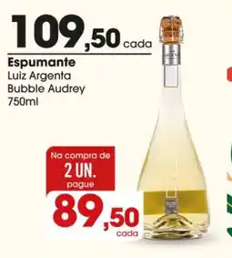 Comercial Zaffari Espumante Luiz Argenta Bubble Audrey oferta