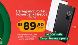Multicoisas ca Carregador Portátil Powerbank Hrebos oferta