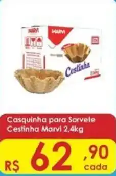 Supermercados Mateus Casquinha para Sorvete Cestinha Marvi oferta