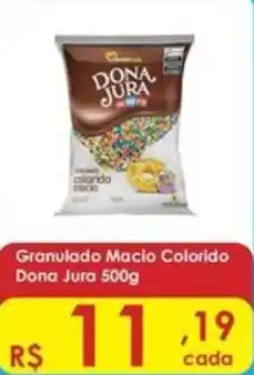 Supermercados Mateus Granulado Macio Colorido Dona Jura oferta