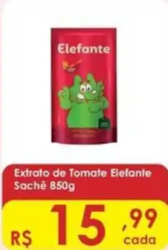 Supermercados Mateus Extrato de Tomate Elefante Sache oferta
