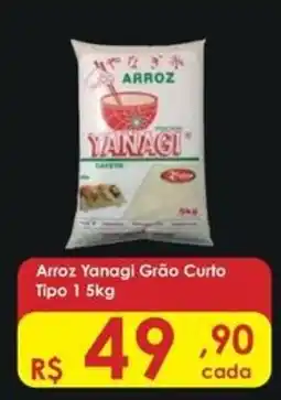 Supermercados Mateus Arroz Yanagi Grão Curto Tipo 1 oferta