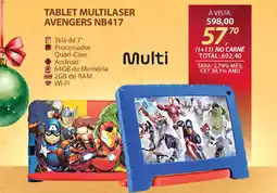 Lojas Cem Tablet multilaser avengers nb417 oferta