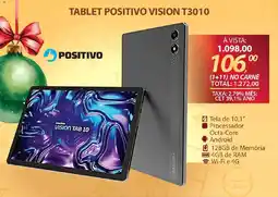 Lojas Cem Tablet positivo vision t3010 oferta