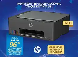 Lojas Cem Impressora hp multifuncional tanque de tinta 581 oferta