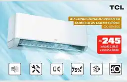 Lojas Koerich TCL Ar condicionado inverter 12.000 btus quente/frio. oferta