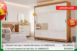 Lojas Koerich Cômoda Sapateira 1pt 4gt Malu. CK 4588600/01 oferta