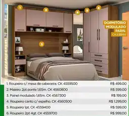 Lojas Koerich Maleiro 2pt ponte 1,65m. CK 4560800 oferta