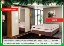 Lojas Koerich Conjunto box Queen High Density. Pillow Duplo. CK.K 9636 oferta