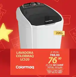 Lojas Cem Lavadora colormaq lcs20 oferta