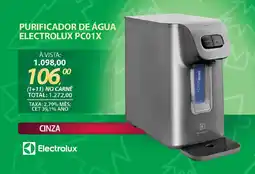 Lojas Cem Purificador de água electrolux pc01x oferta