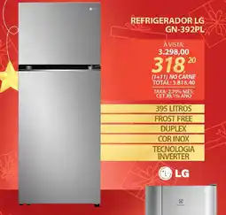 Lojas Cem Refrigerador lg gn-392pl oferta
