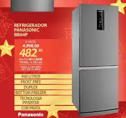 Lojas Cem Refrigerador panasonic bb64p oferta
