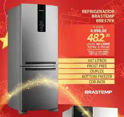 Lojas Cem Refrigerador brastemp BRE57FK oferta