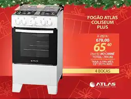 Lojas Cem Fogão atlas coliseum plus oferta