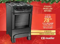 Lojas Cem Fogão mueller mfi4bc oferta