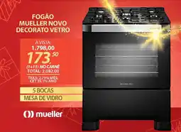 Lojas Cem Fogão mueller novo decorato vetro oferta