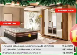 Lojas Koerich Roupeiro 6pt Araguaia. Acabamento ripado. CK 4711300 oferta