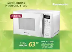 Lojas Cem Micro-ondas panasonic st25l oferta