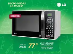 Lojas Cem Micro-ondas lg ms3091 oferta