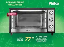 Lojas Cem Forno elétrico philco pfe65 oferta