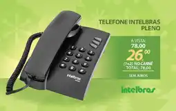 Lojas Cem Telefone intelbras pleno oferta
