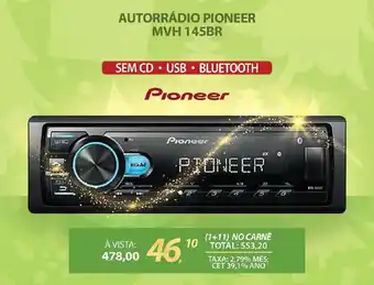 Lojas Cem Autorrádio pioneer mvh 145br oferta