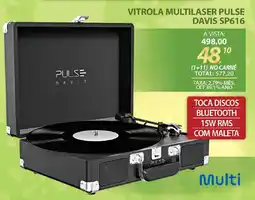 Lojas Cem Vitrola multilaser pulse davis sp616 oferta