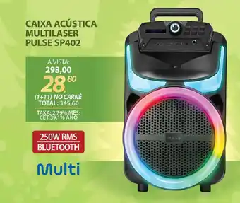 Caixa acústica multilaser pulse sp402